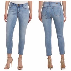 Kut From The Kloth Brigitte Ankle Skinny Jeans Raw Hem Womens Size 6P Petite NWT